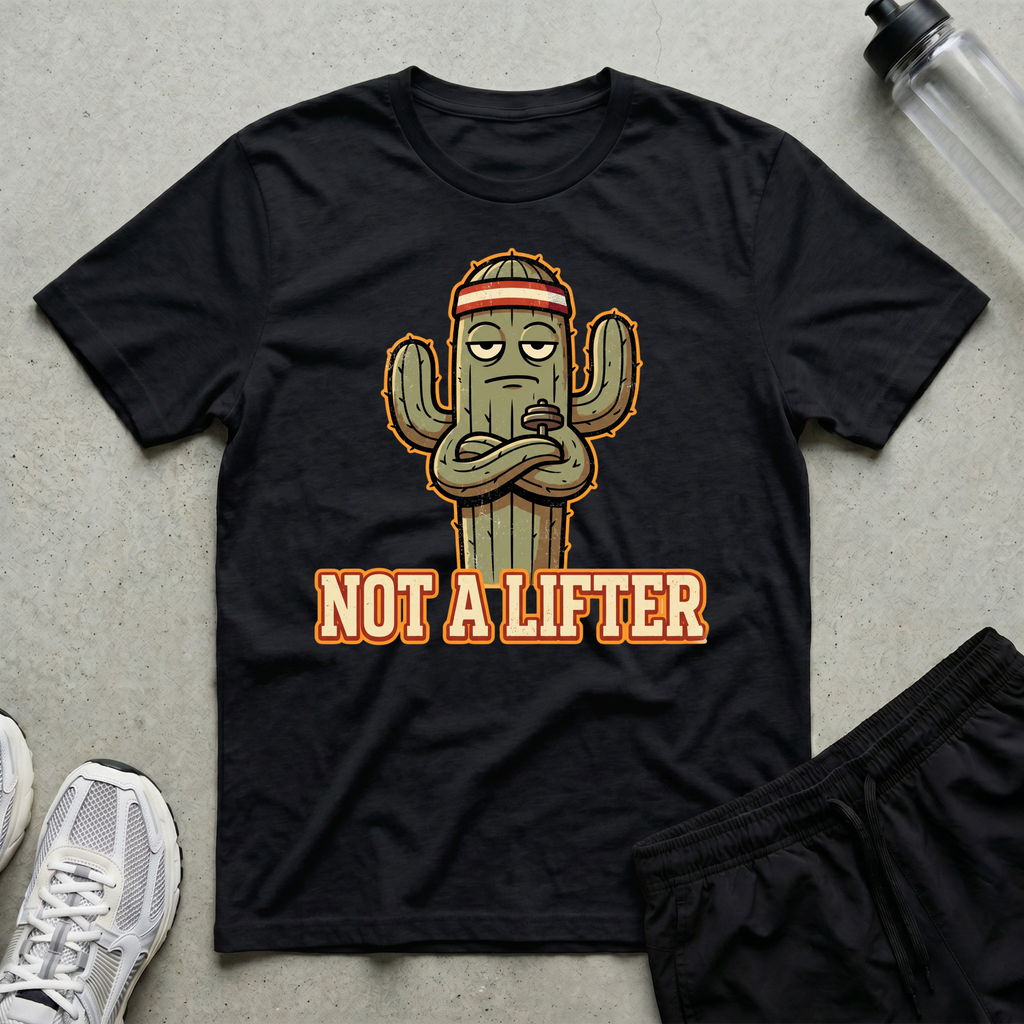 Not A Lifter Cactus T-Shirt