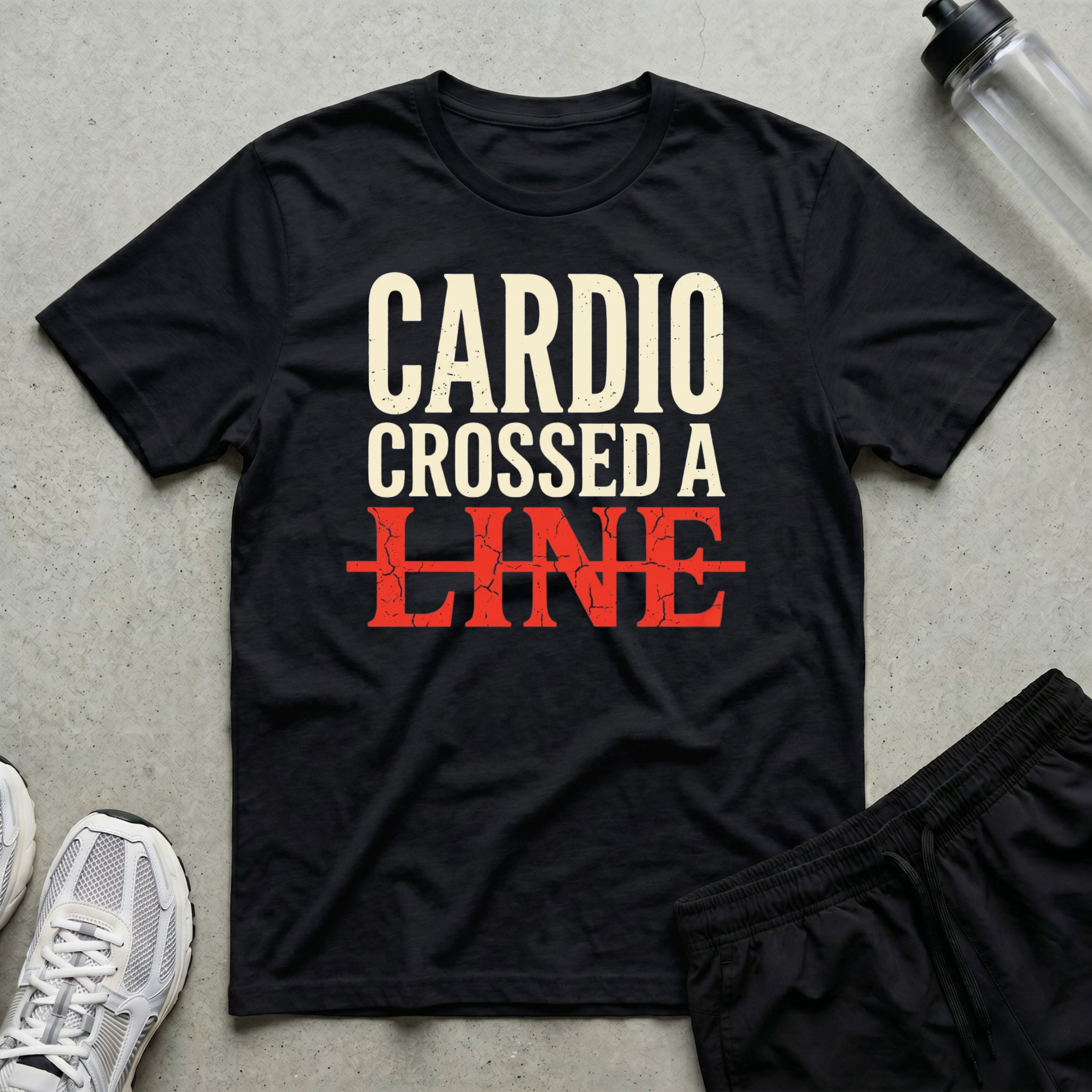 Cardio Crossed A Line T-Shirt