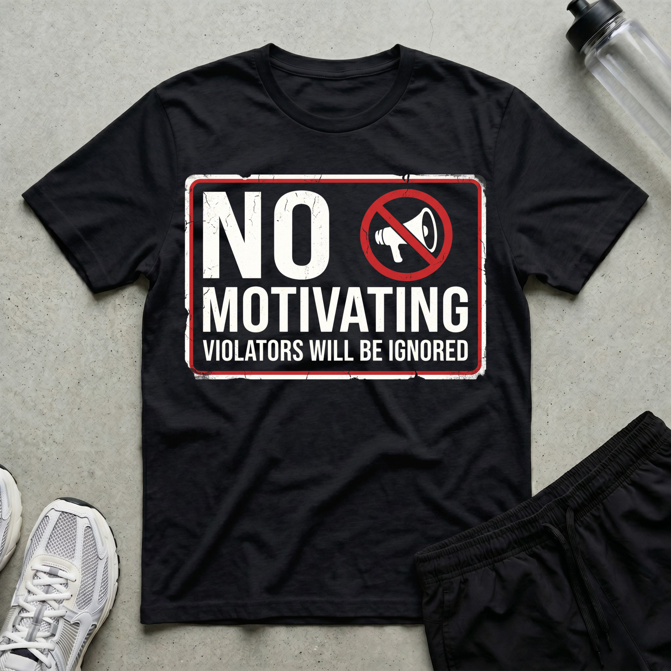 No Motivating Sign T-Shirt