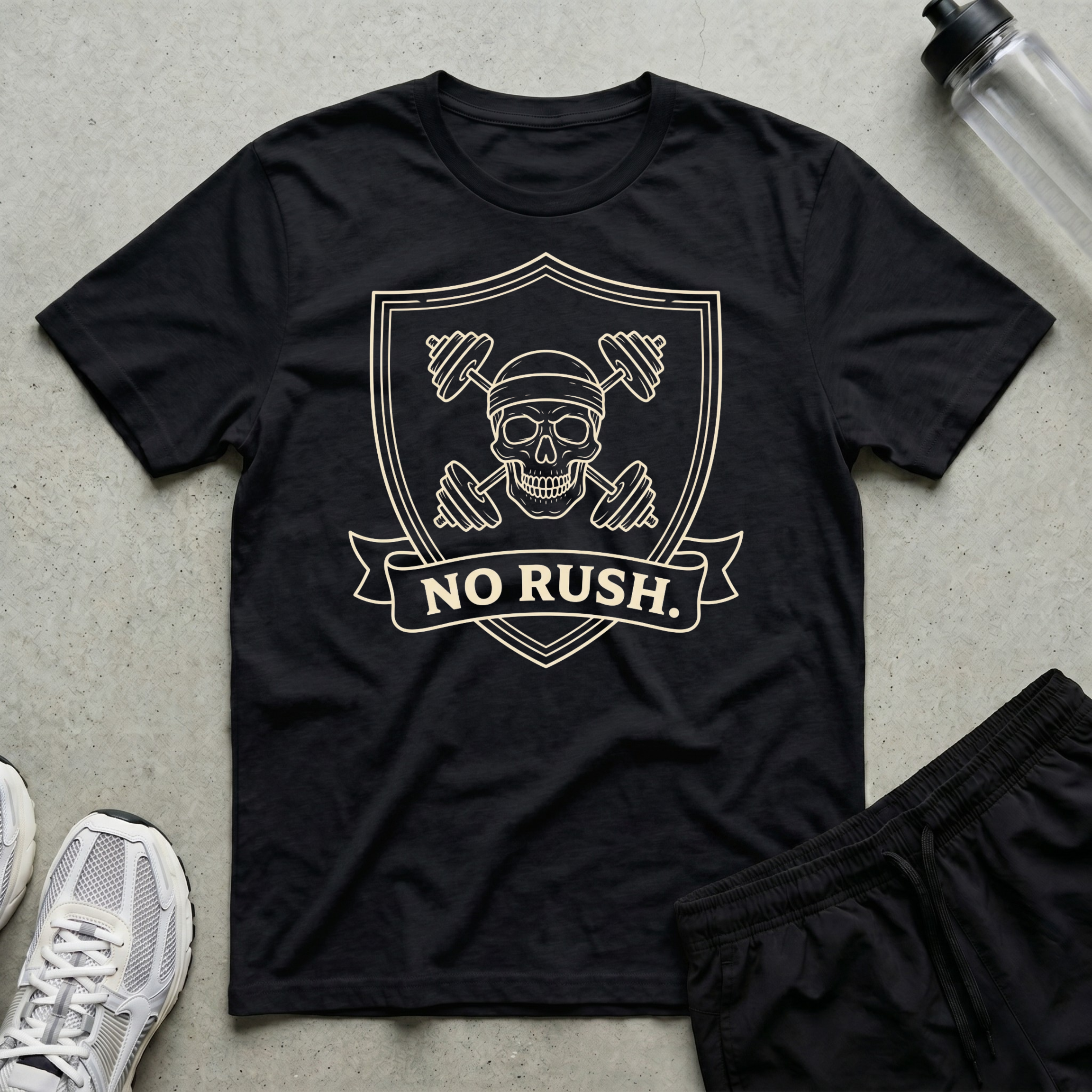 Skull Barbell Crest T-Shirt