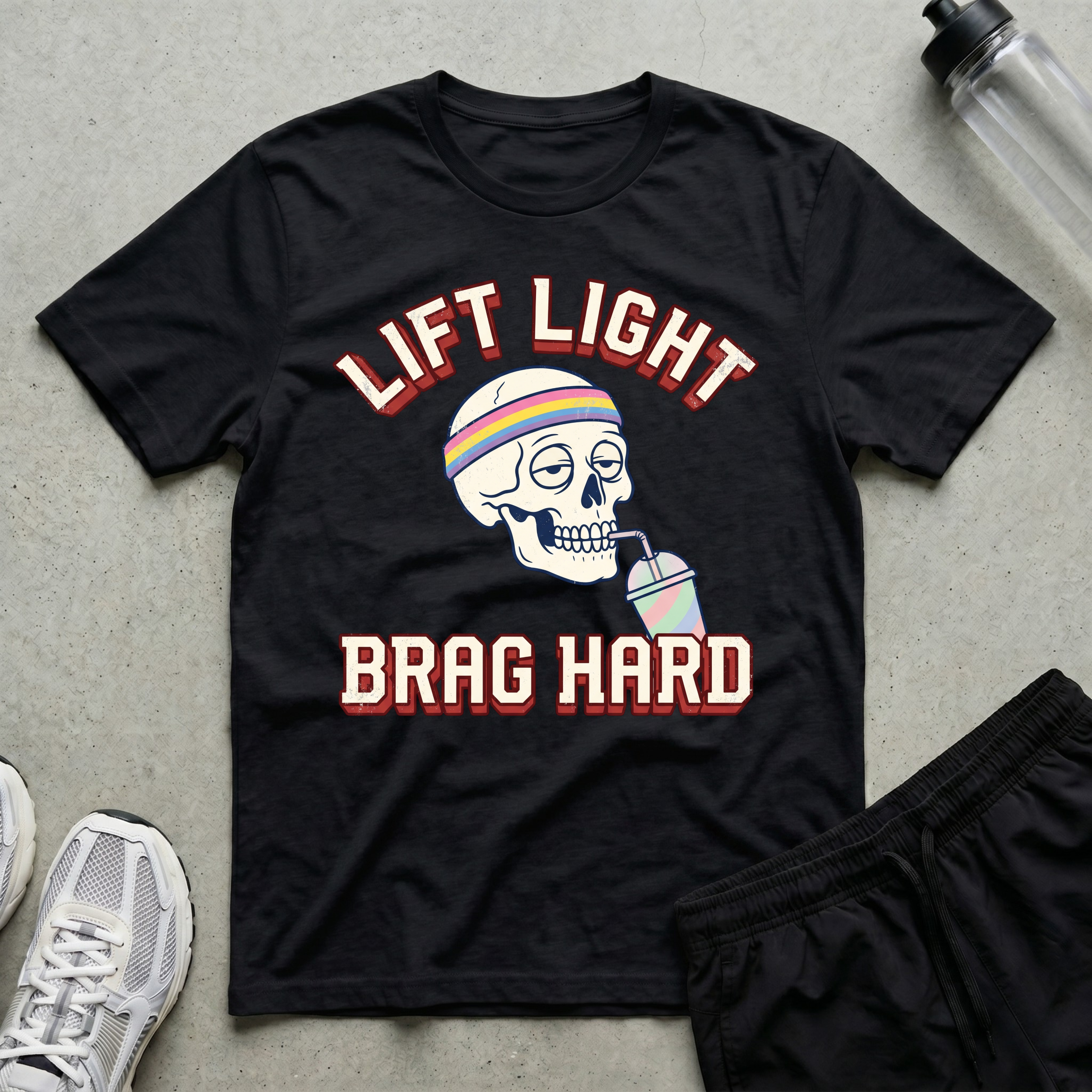 Lift Light Brag Hard Skull T-Shirt
