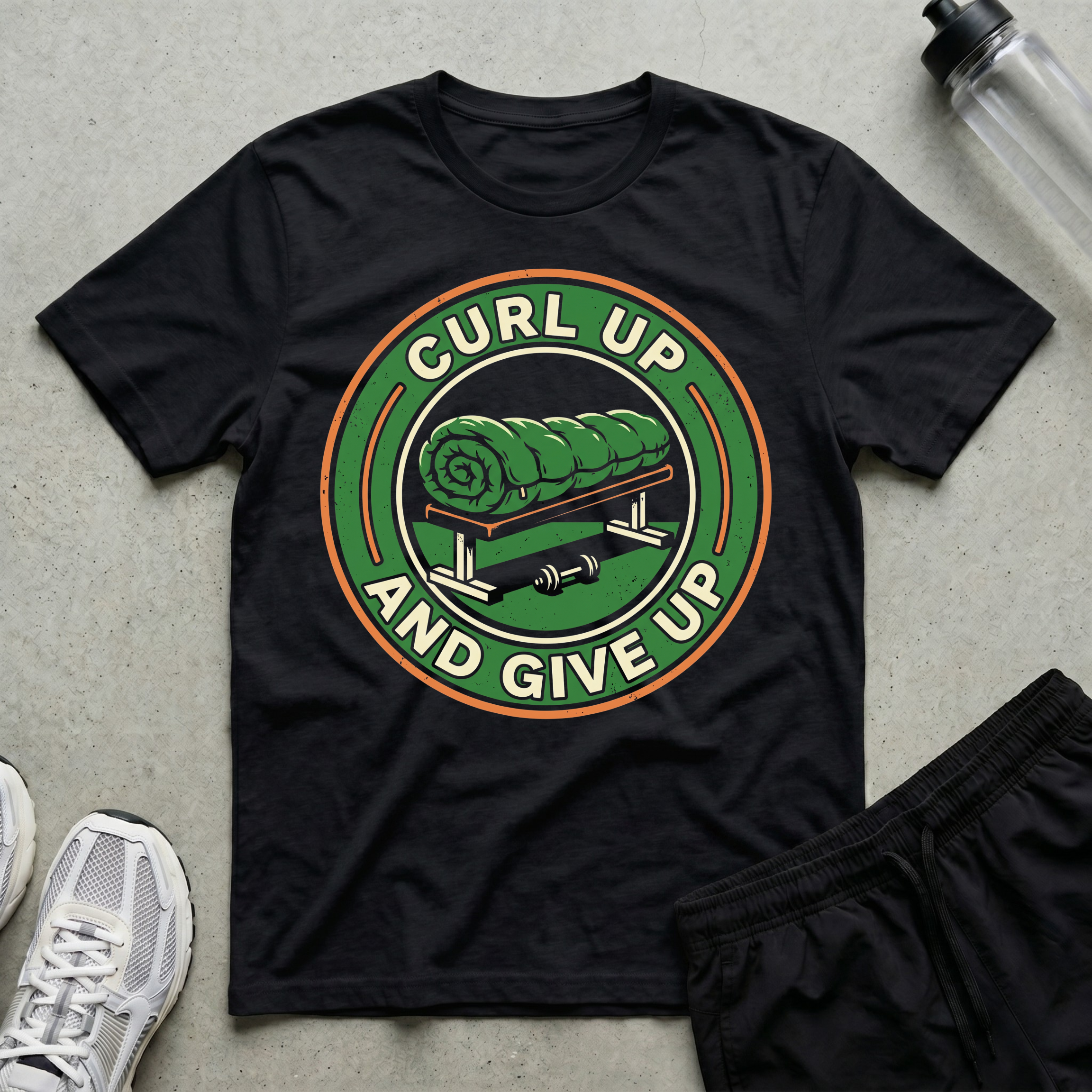 Curl Up And Give up T-Shirt