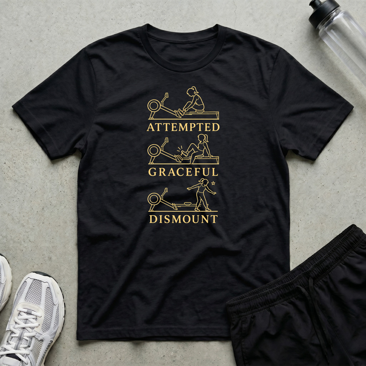 Attempted Graceful Dismount T-Shirt - Black