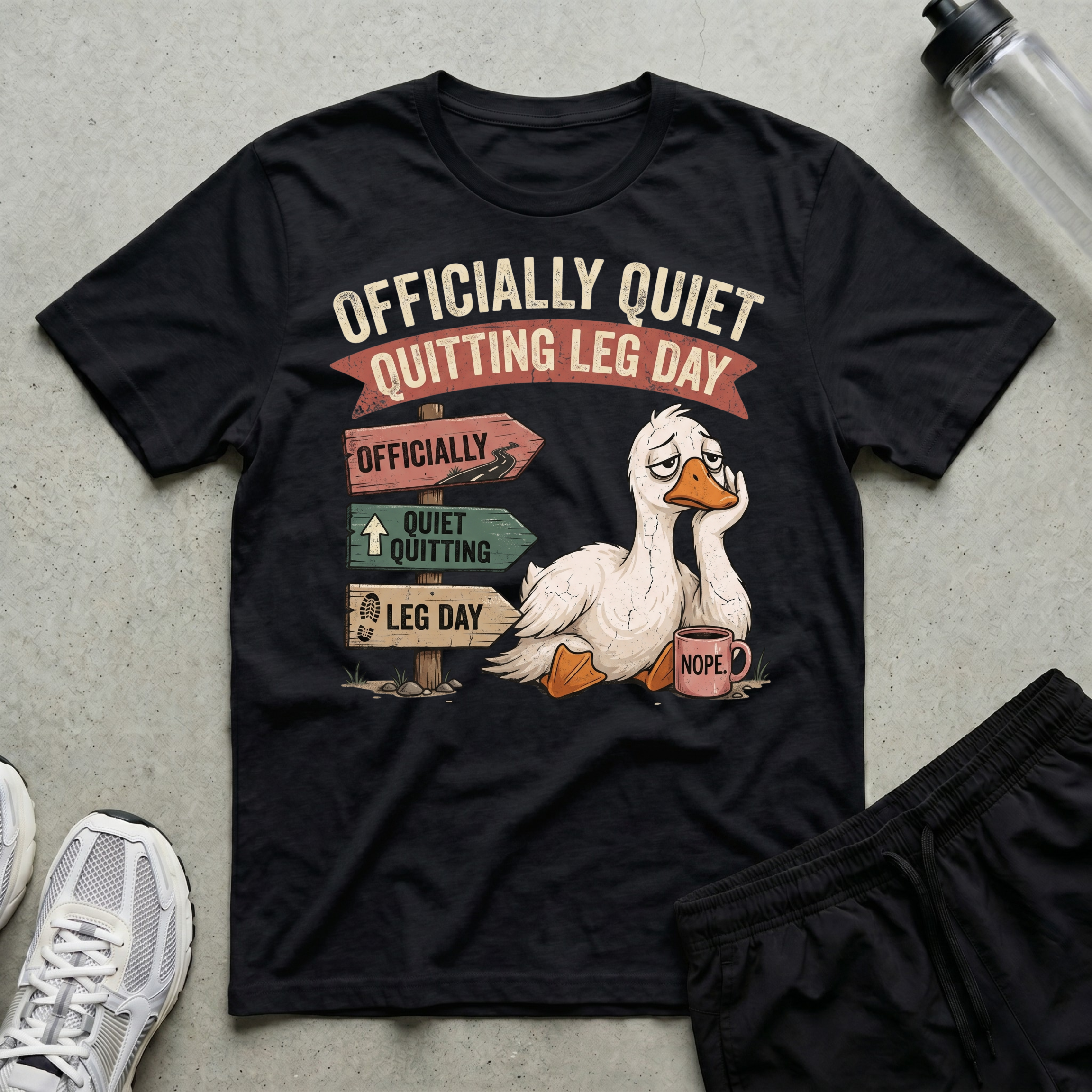 Quiet Quitting Leg Day T-Shirt