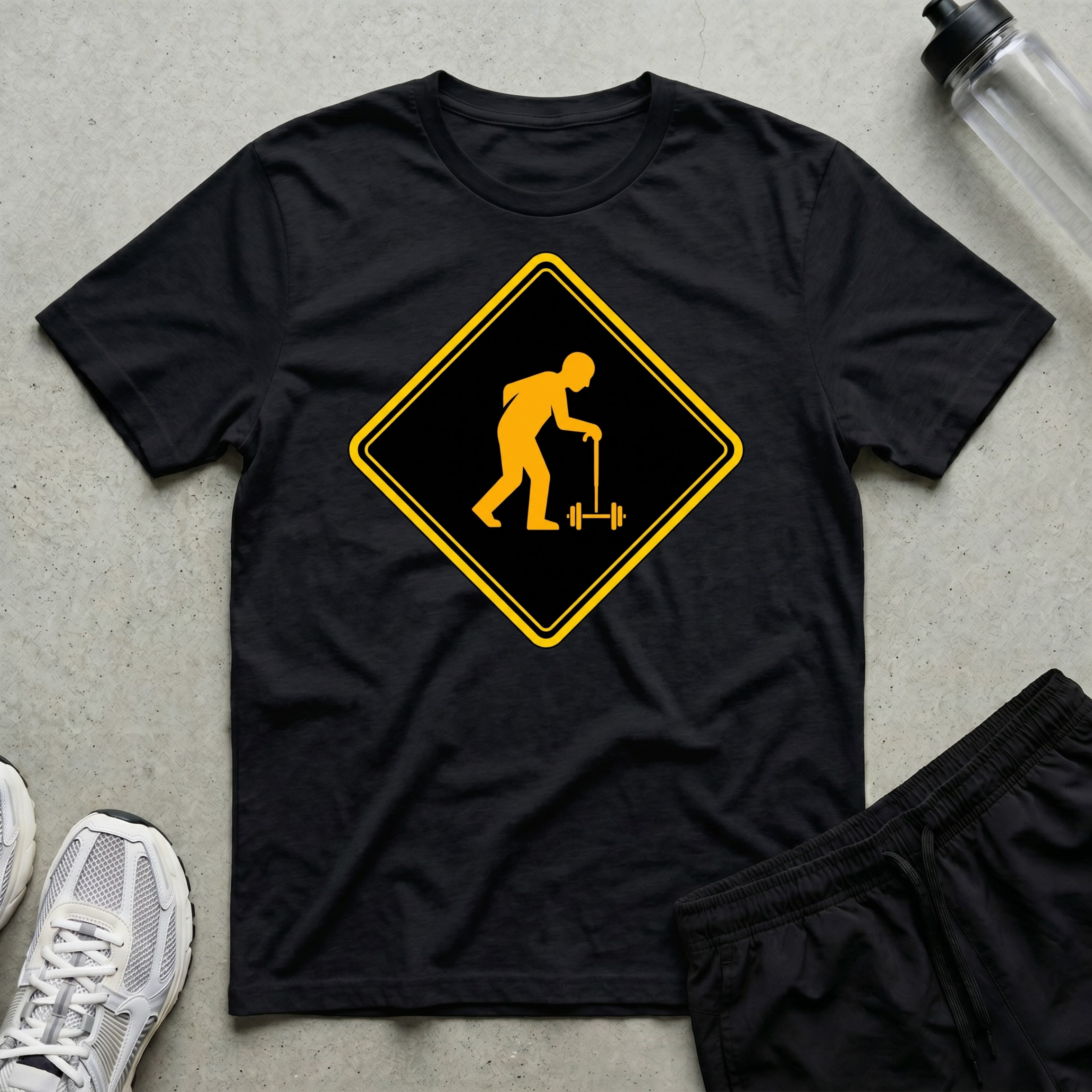 Beware Old Lifter Crossing T-Shirt