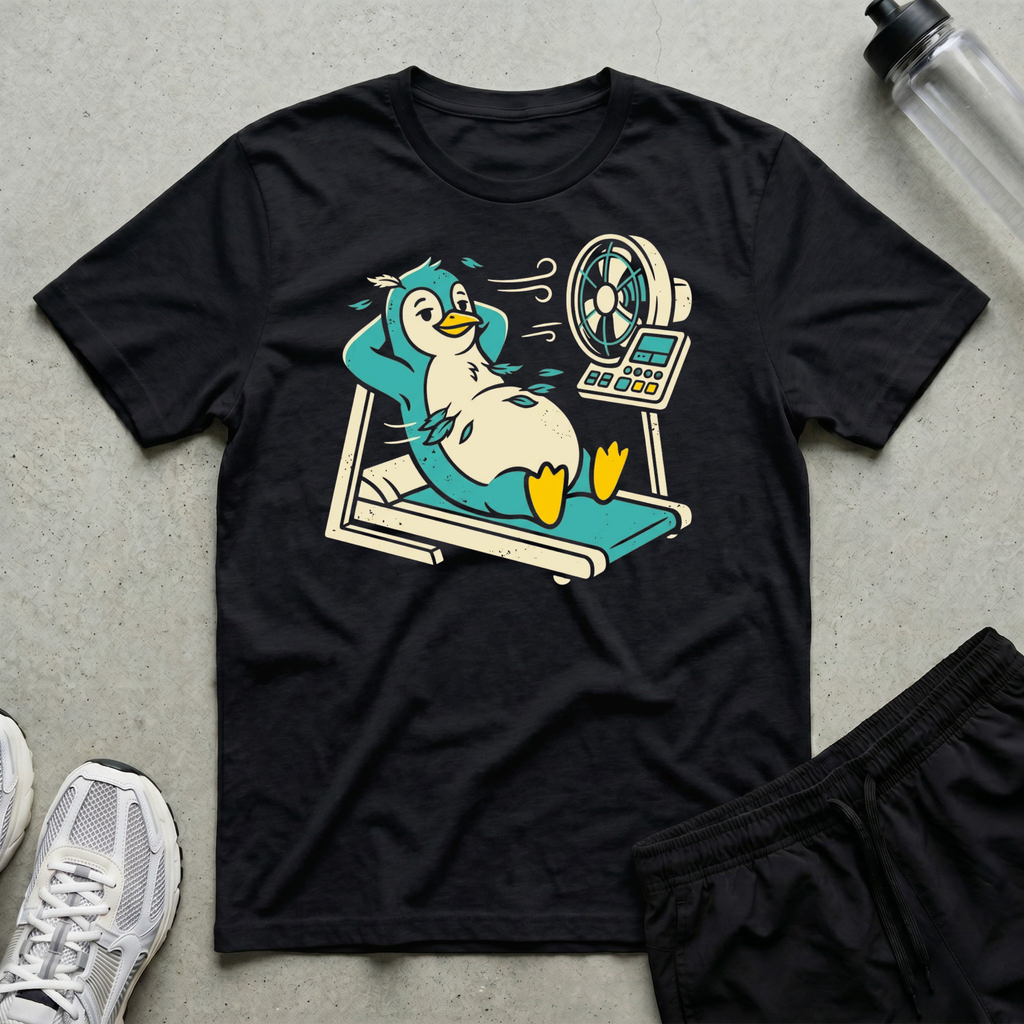 Treadmill Fan Penguin T-Shirt