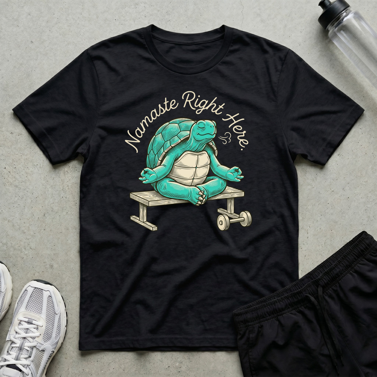 Namaste Right Here T-Shirt