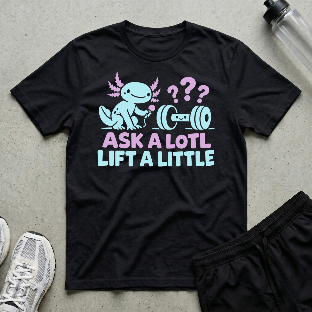 Ask A Lotl T-Shirt - Black