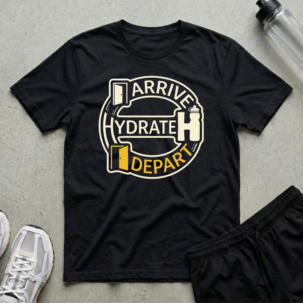 Arrive Hydrate Depart T-Shirt