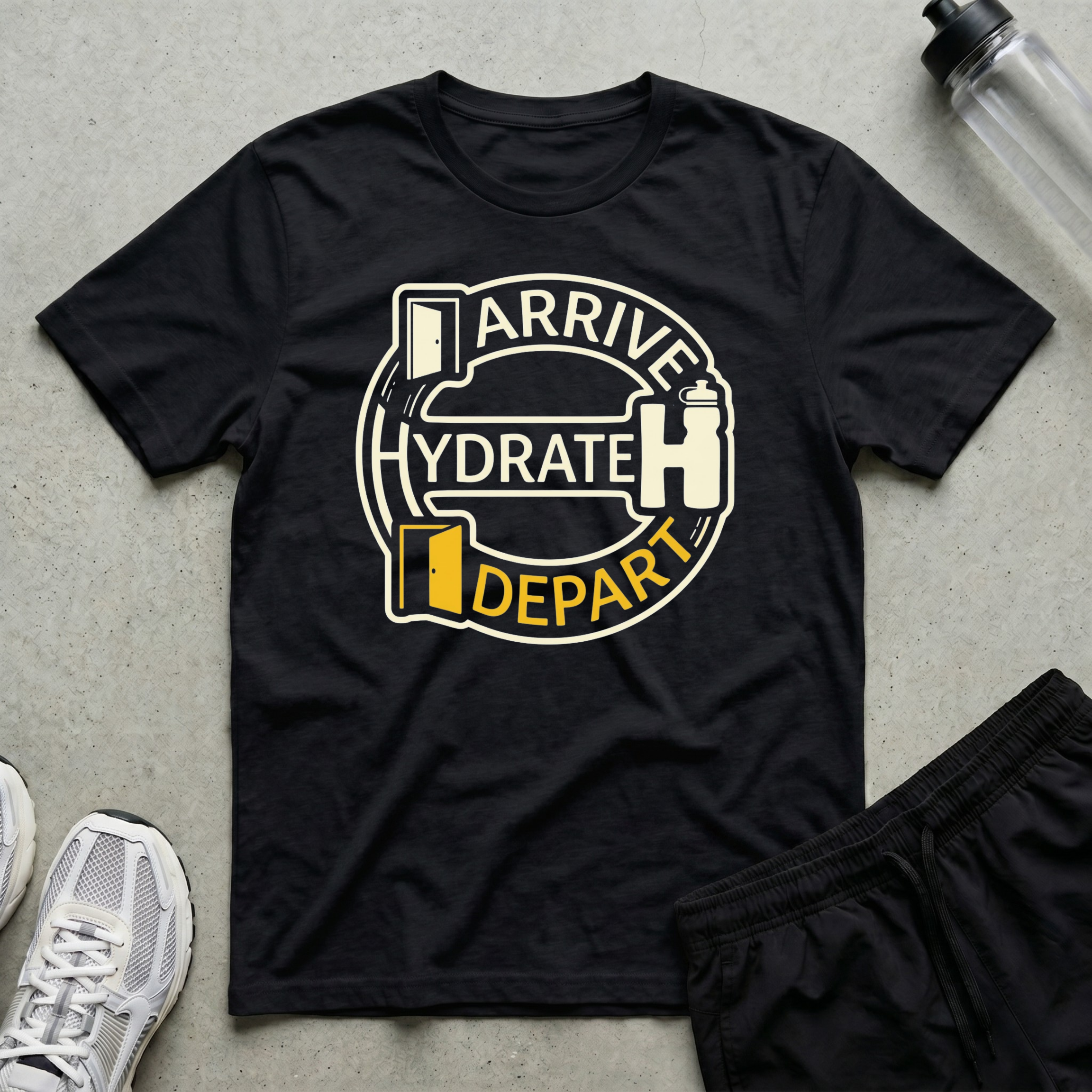 Arrive Hydrate Depart T-Shirt
