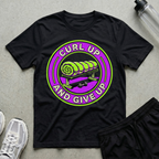 Curl Up And Give Up Neon T-Shirt