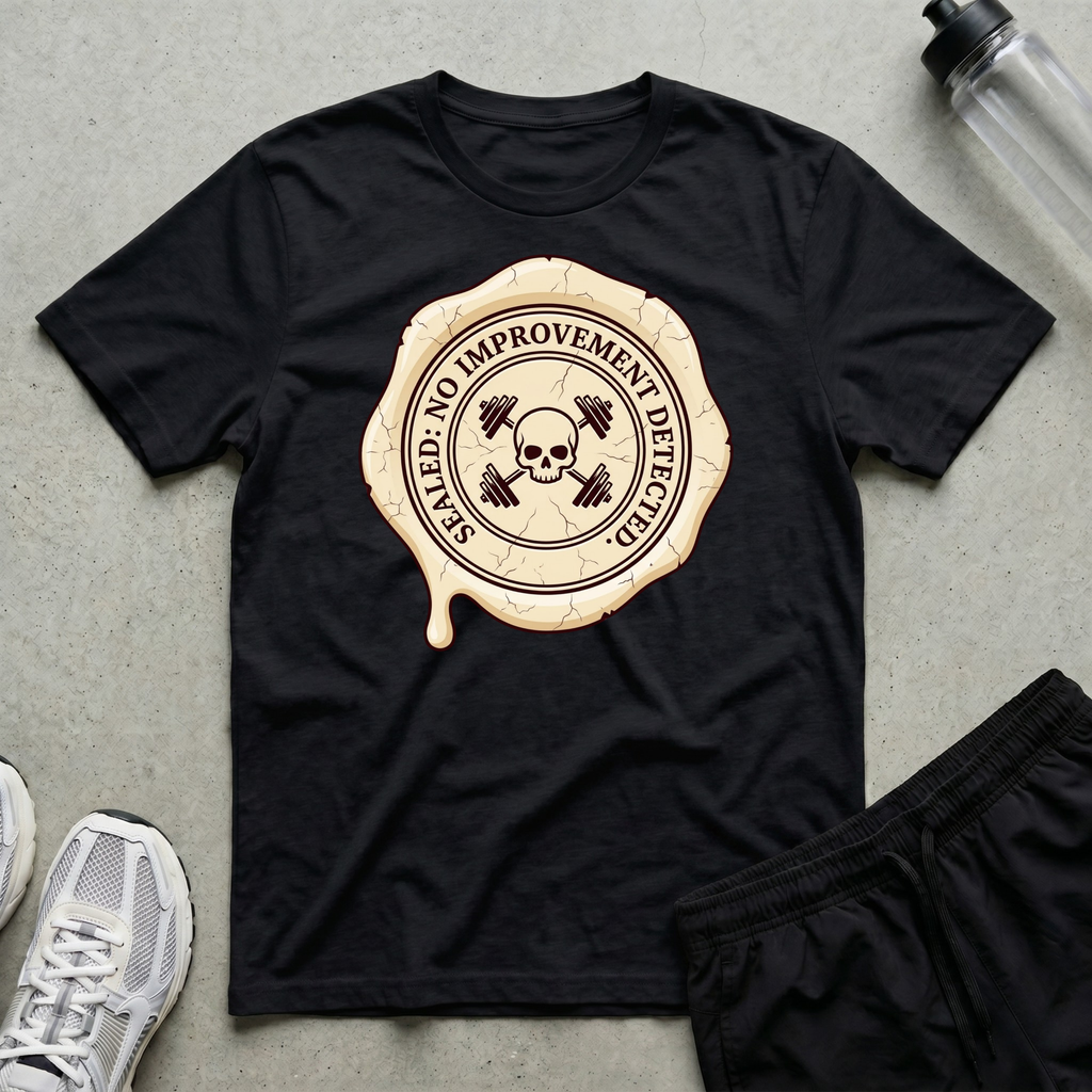 Skull Barbell Wax T-Shirt