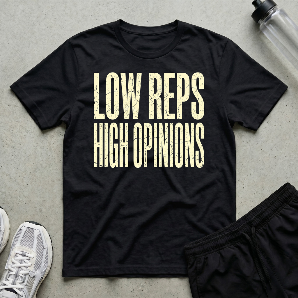 Low Reps High Opinions T-Shirt