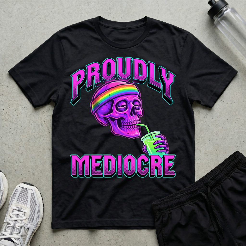 Proudly Mediocre Neon T-Shirt