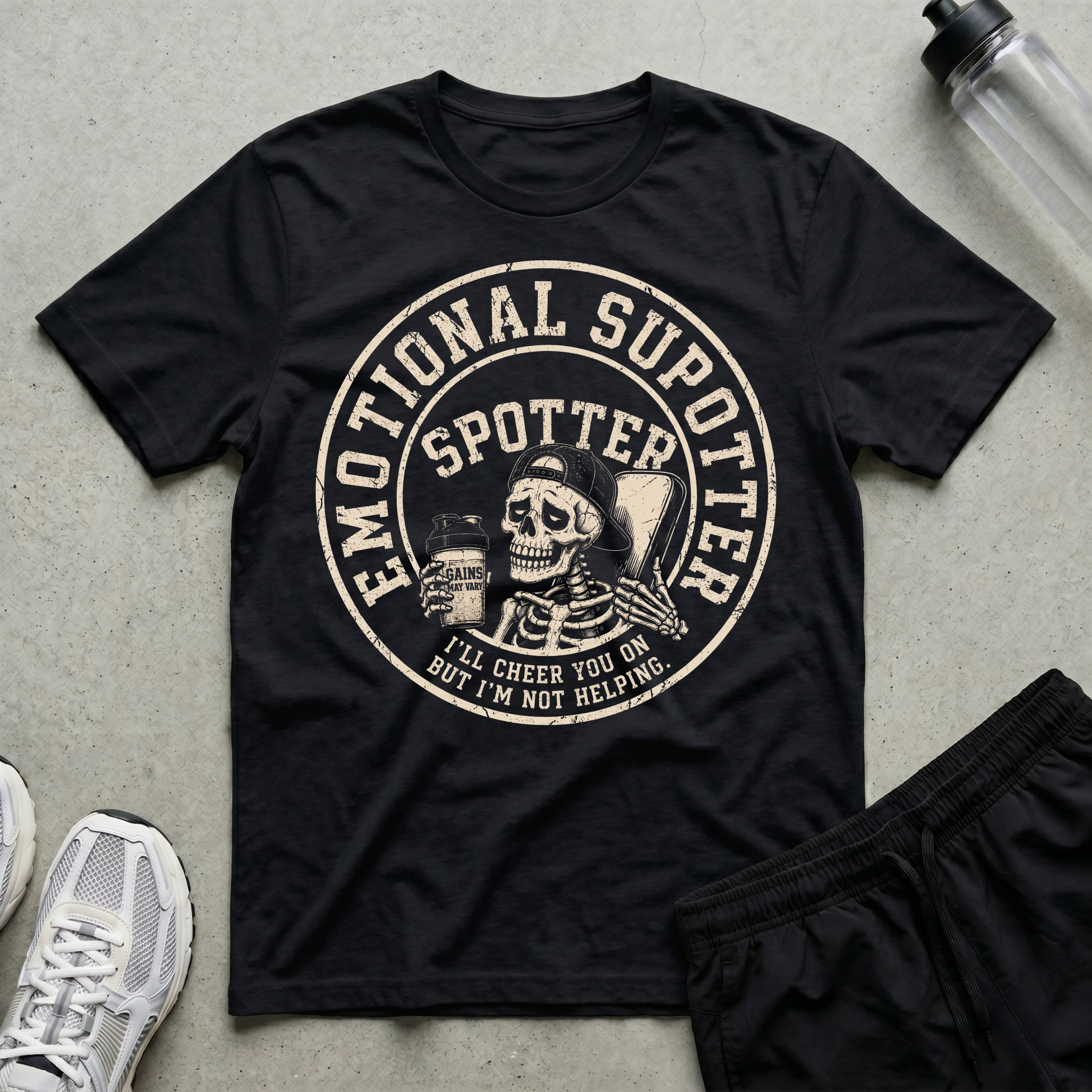 Emotional Support Spotter Bench T-Shirt