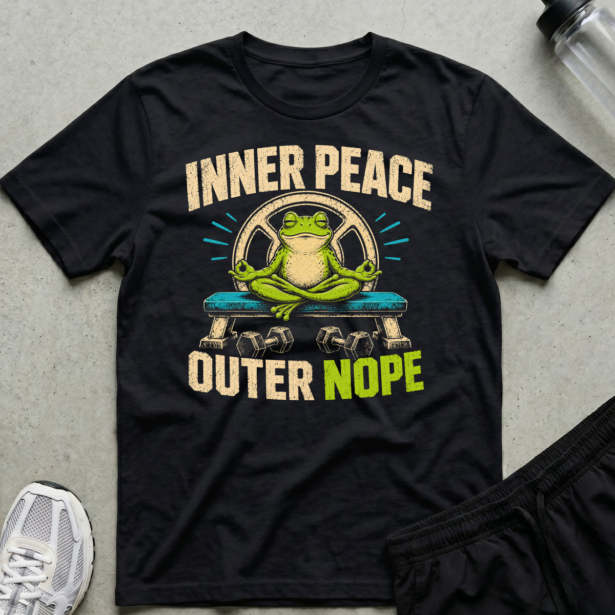 Inner Peace Nope T-Shirt - Black