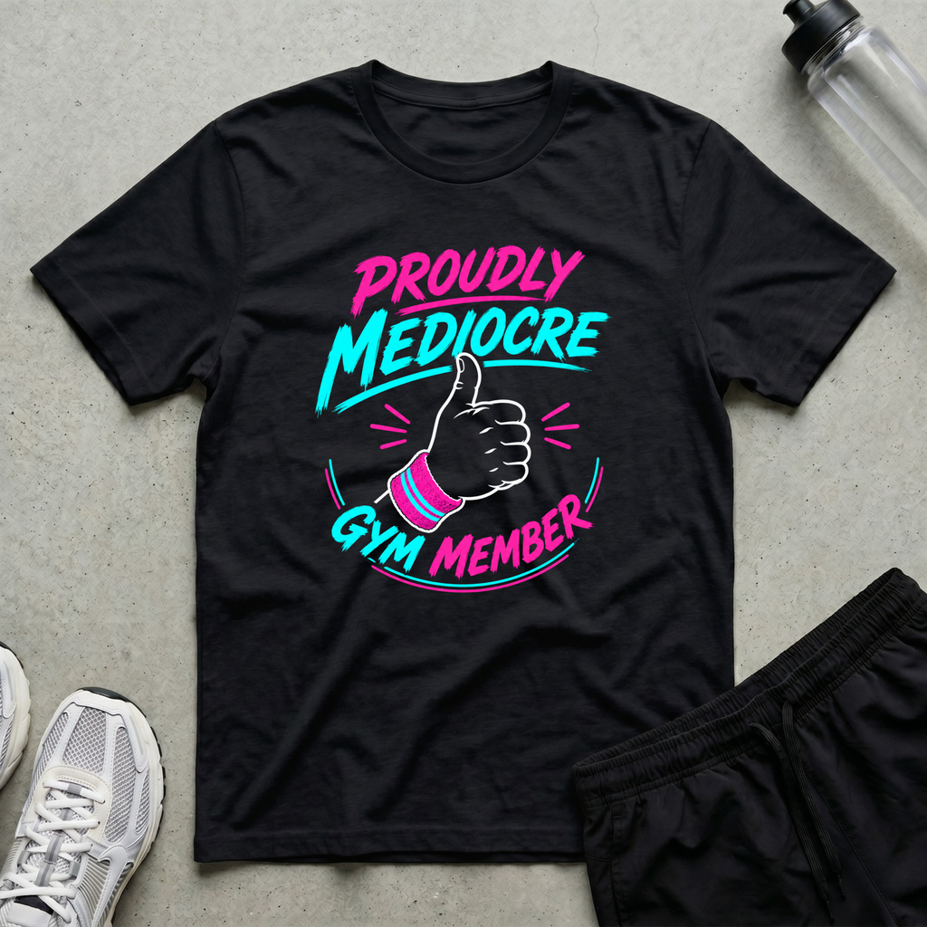 Proudly Mediocre Gym Member T-Shirt