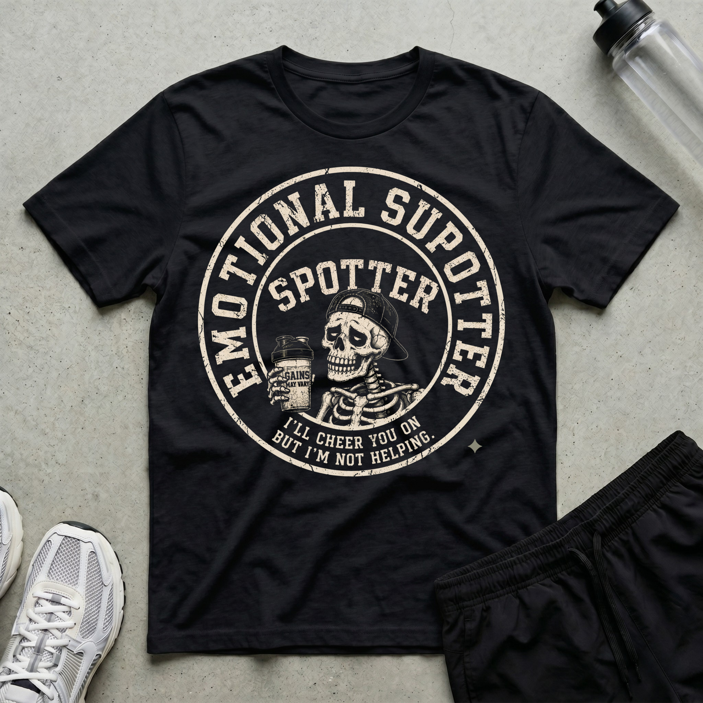 Emotional Support Spotter Badge T-Shirt
