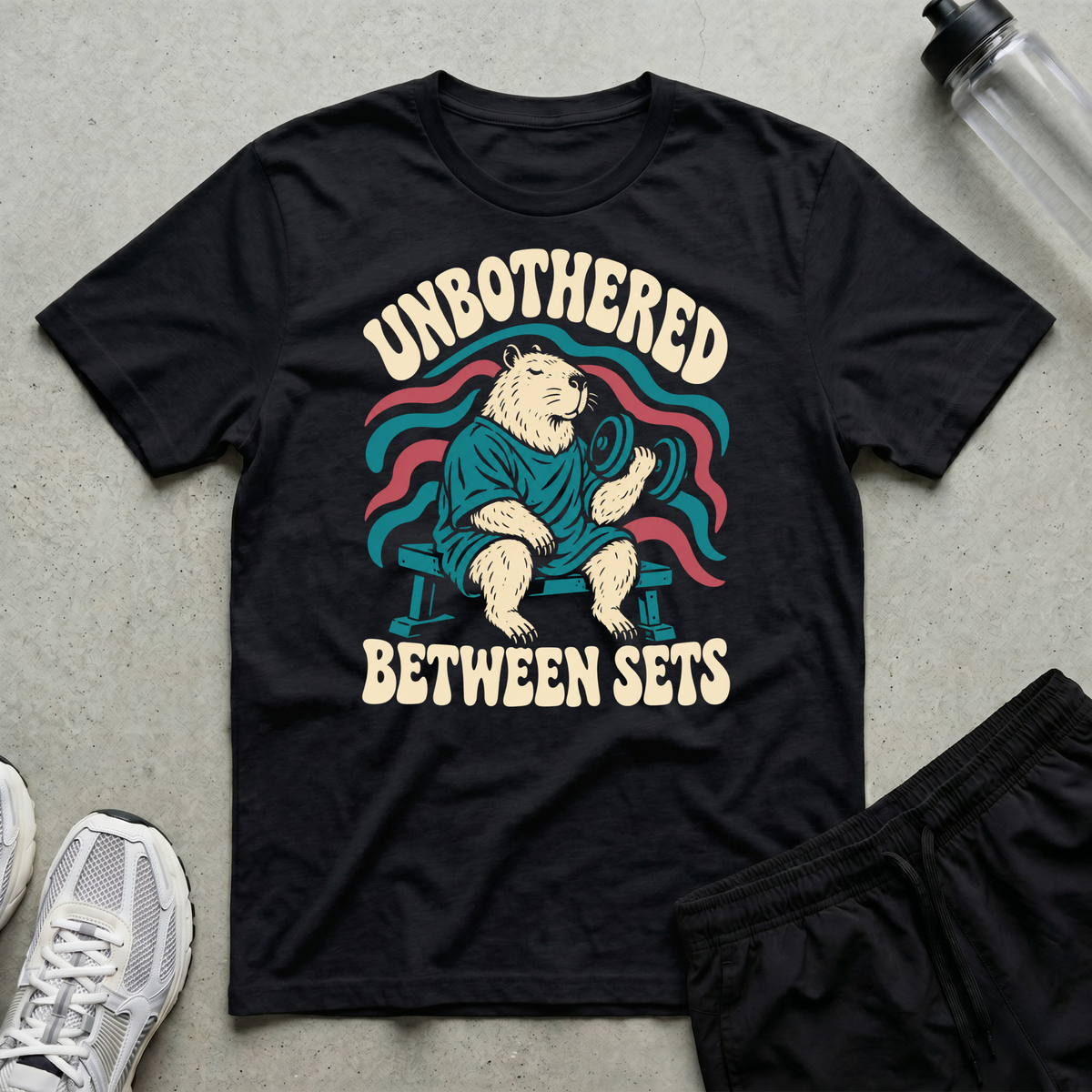 Unbothered Between Sets T-Shirt - Black