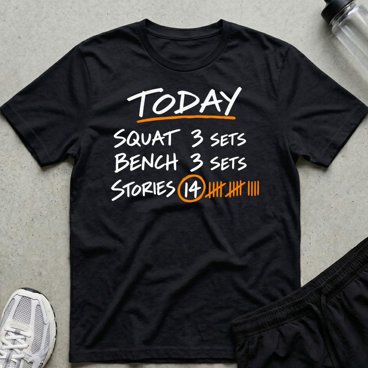 Training Log T-Shirt - Black