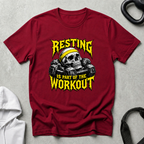 Resting is part of the workout yellow