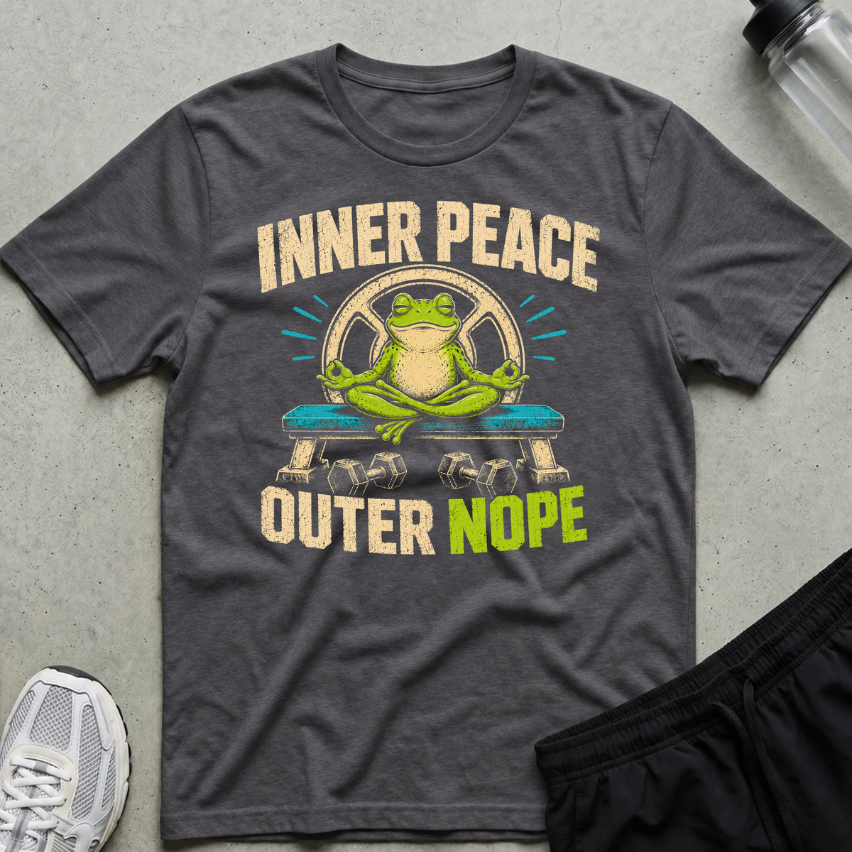 Inner Peace Nope T-Shirt - Charcoal