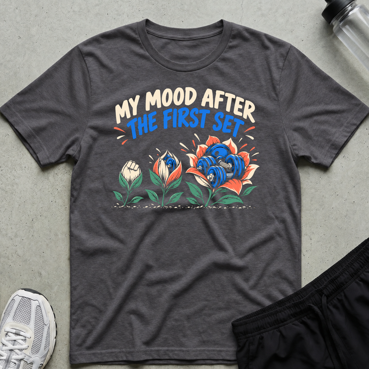 After First Set T-Shirt - Charcoal