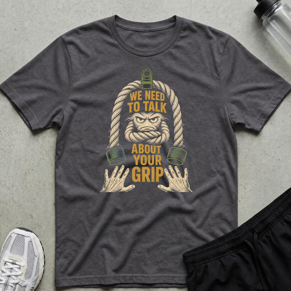 About Your Grip T-Shirt - Charcoal