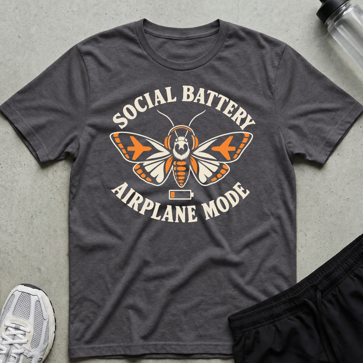 Airplane Mode T-Shirt - Charcoal