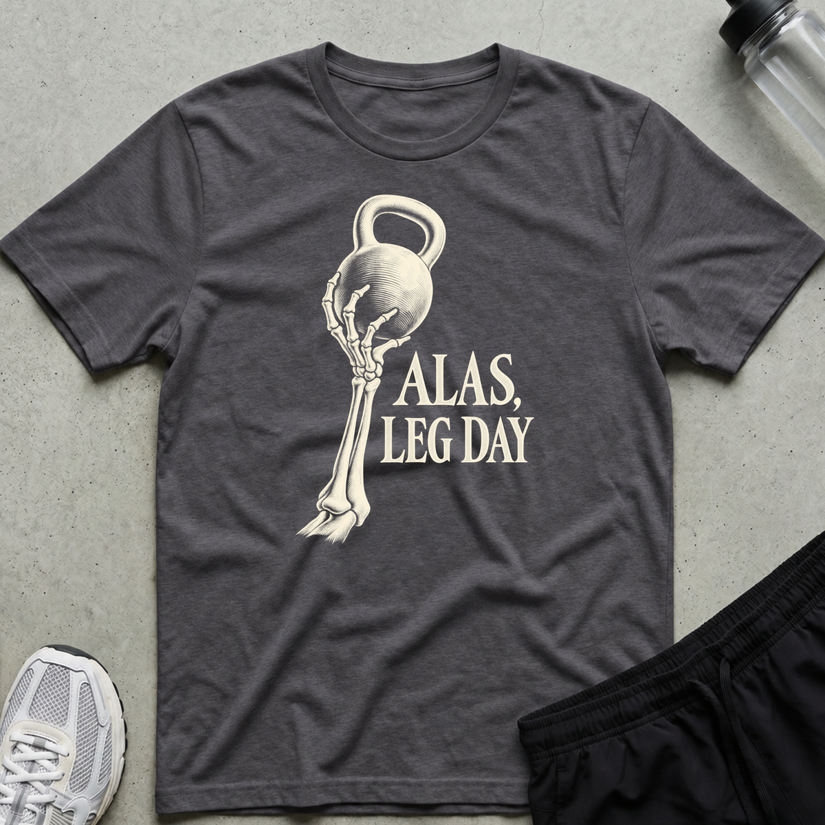 Alas Leg Day T-Shirt - Charcoal