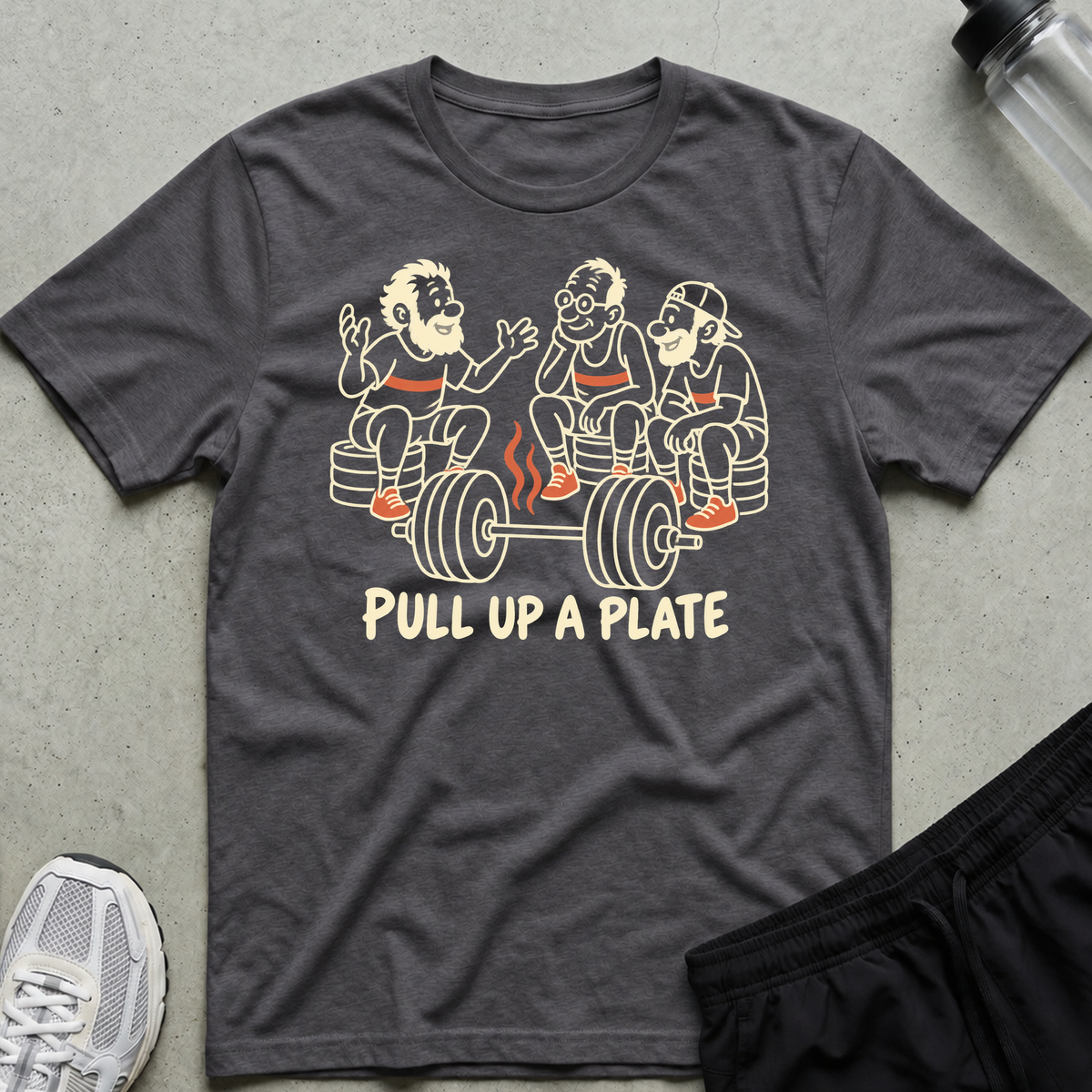 Barbell Campfire T-Shirt - Charcoal