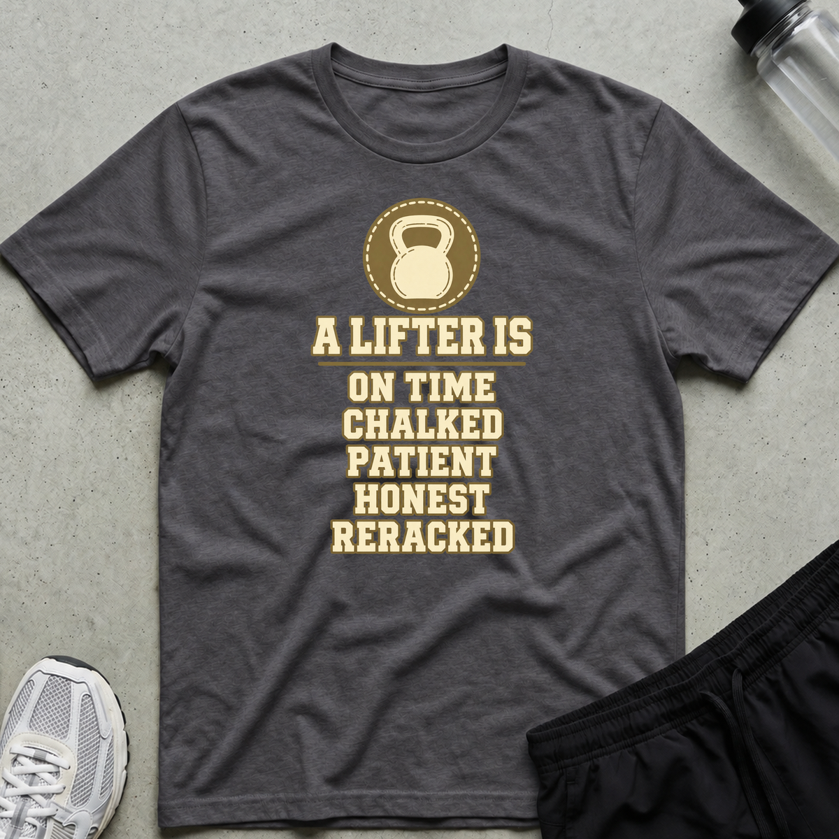 A Lifter Is T-Shirt - Charcoal