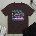 Three Routes Water T-Shirt - Dark Chocolate