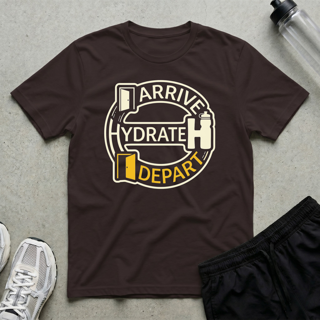 Arrive Hydrate Depart T-Shirt