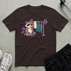 Barbell Rack Raccoon T-Shirt