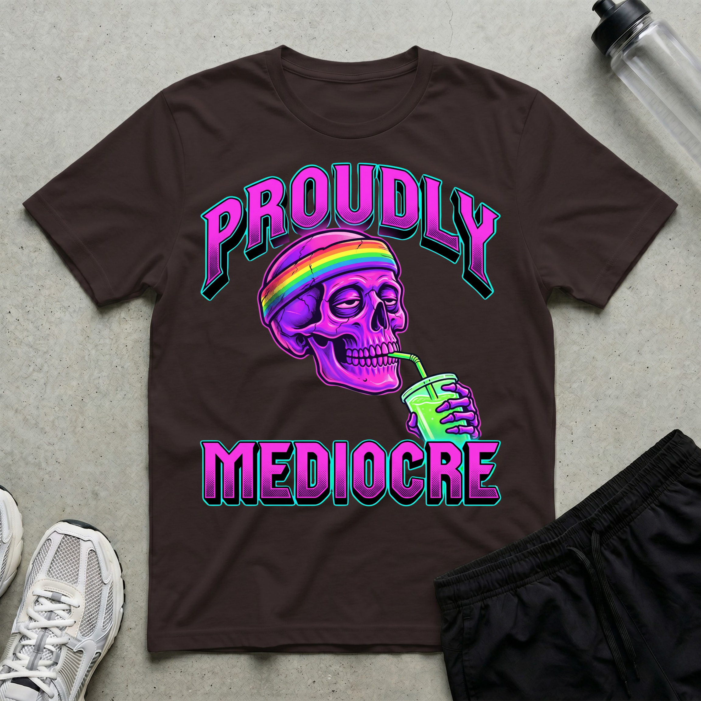 Proudly Mediocre Neon T-Shirt