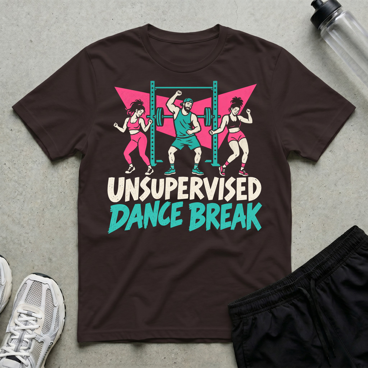 Unsupervised Dance Break T-Shirt - Dark Chocolate