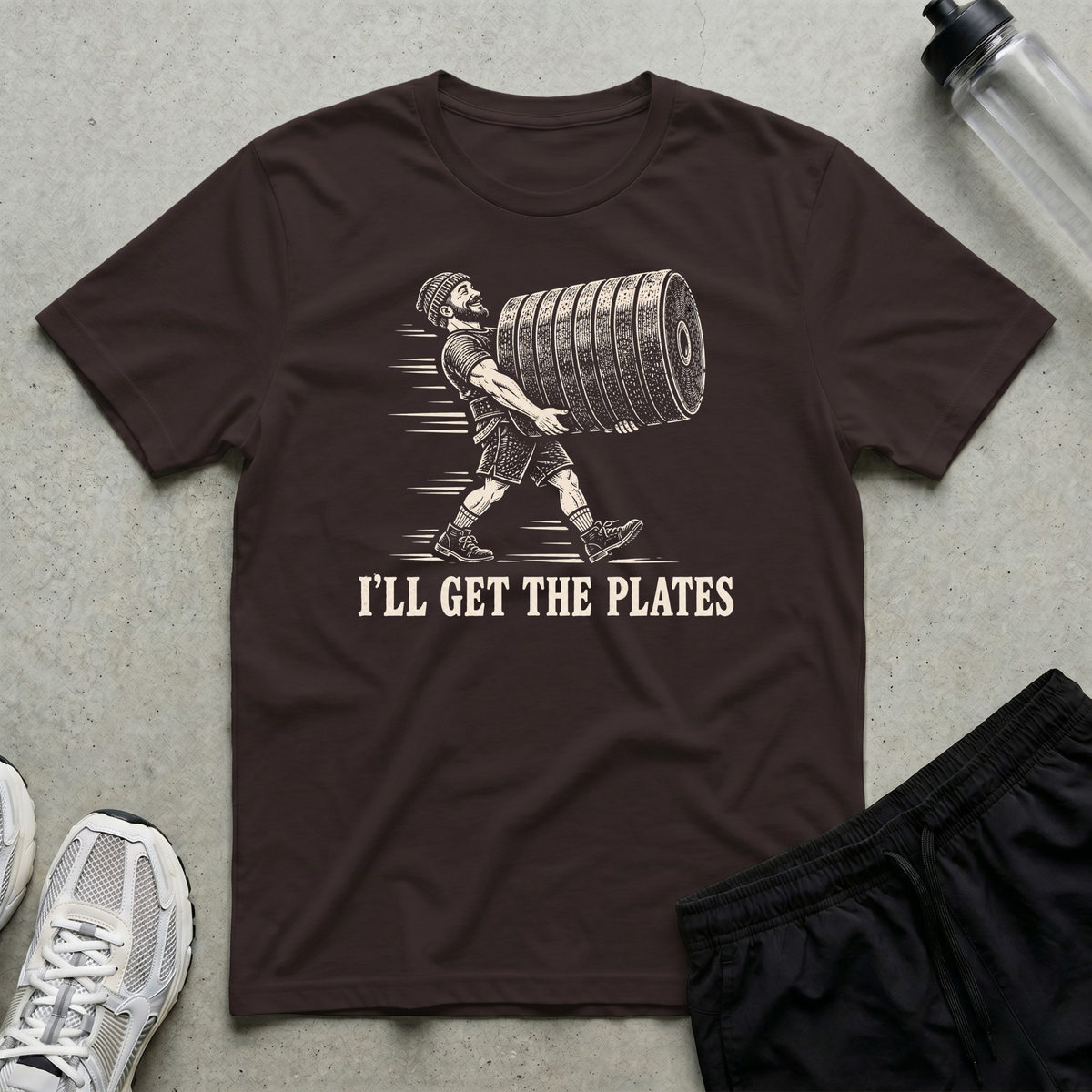 Get The Plates T-Shirt - Dark Chocolate