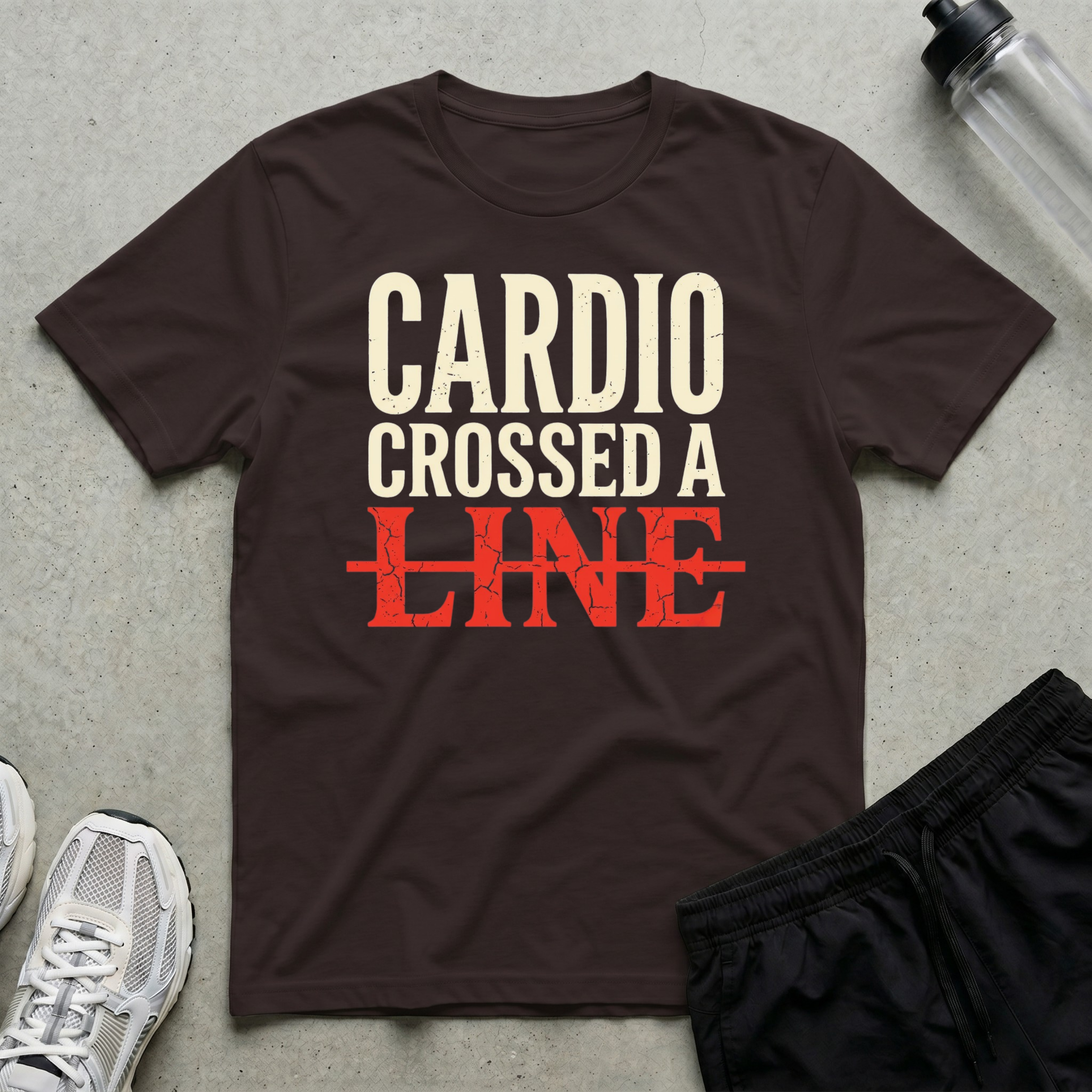 Cardio Crossed A Line T-Shirt