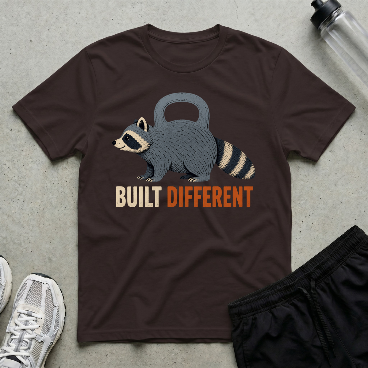 Built Different Raccoon T-Shirt
