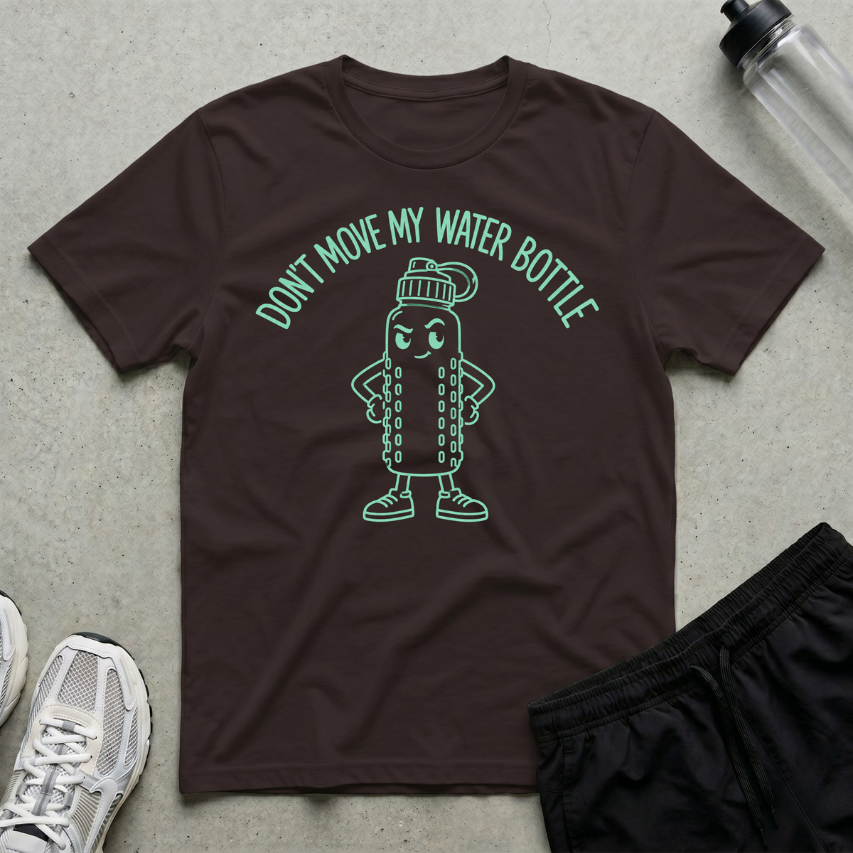 My Water Bottle T-Shirt - Dark Chocolate