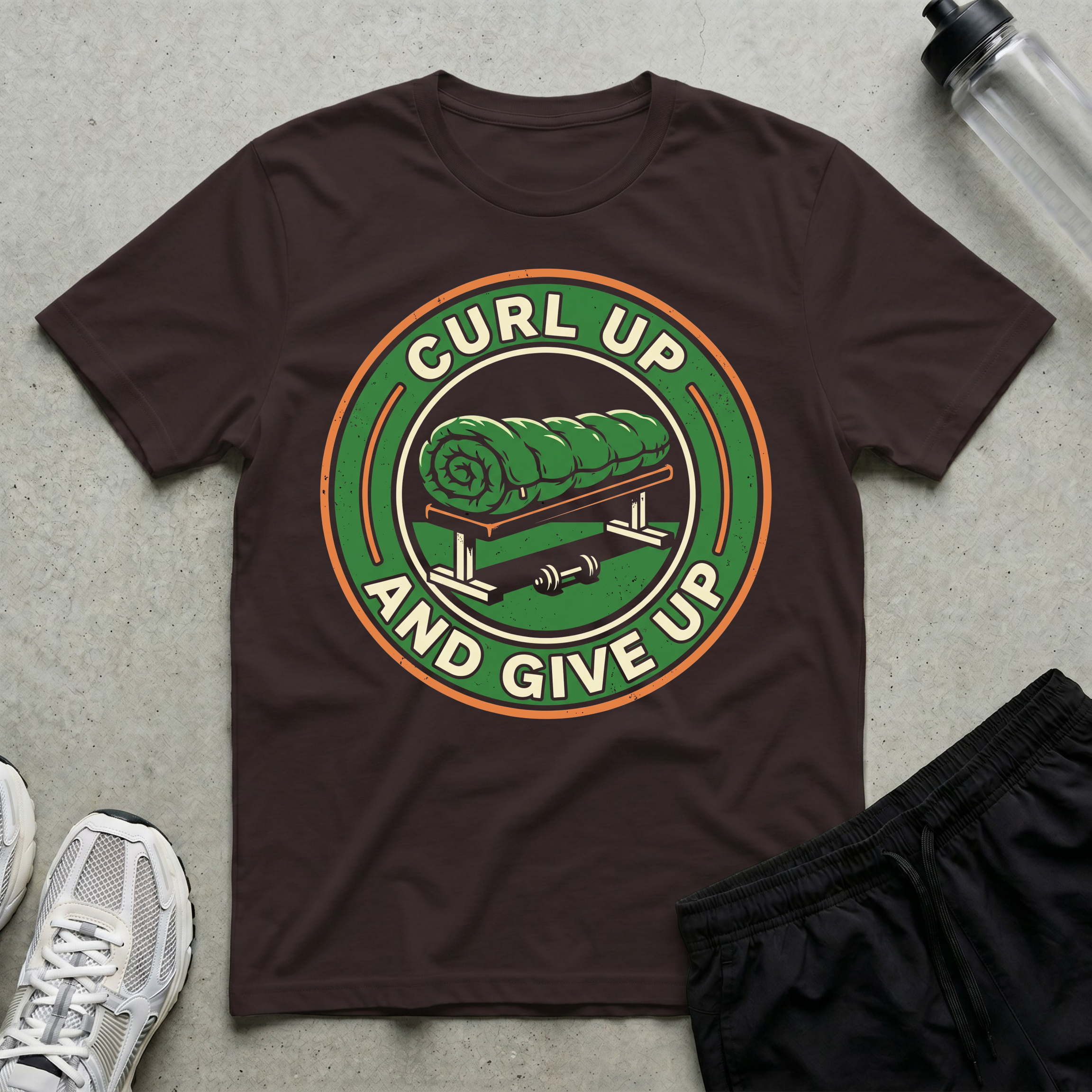 Curl Up And Give up T-Shirt