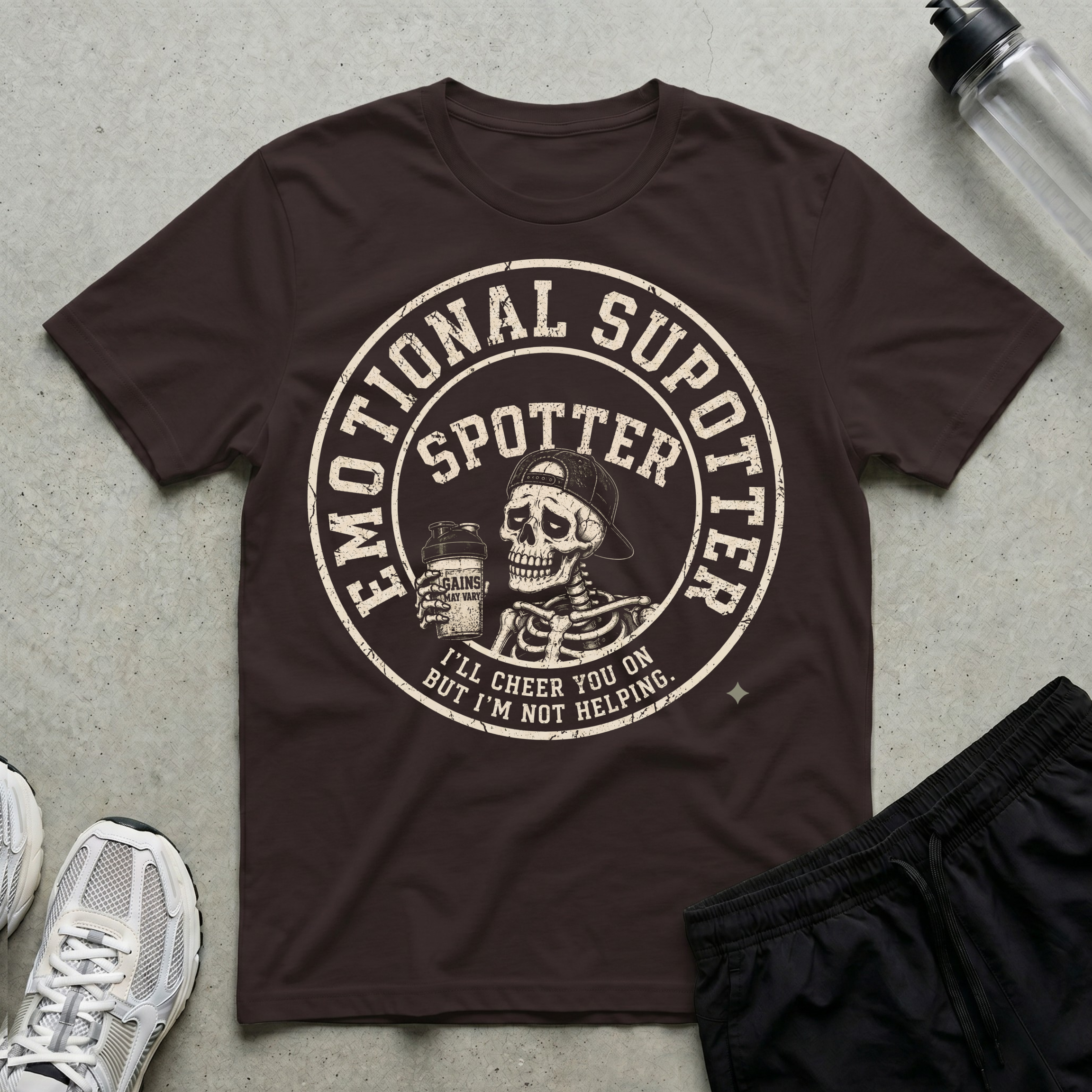Emotional Support Spotter Badge T-Shirt