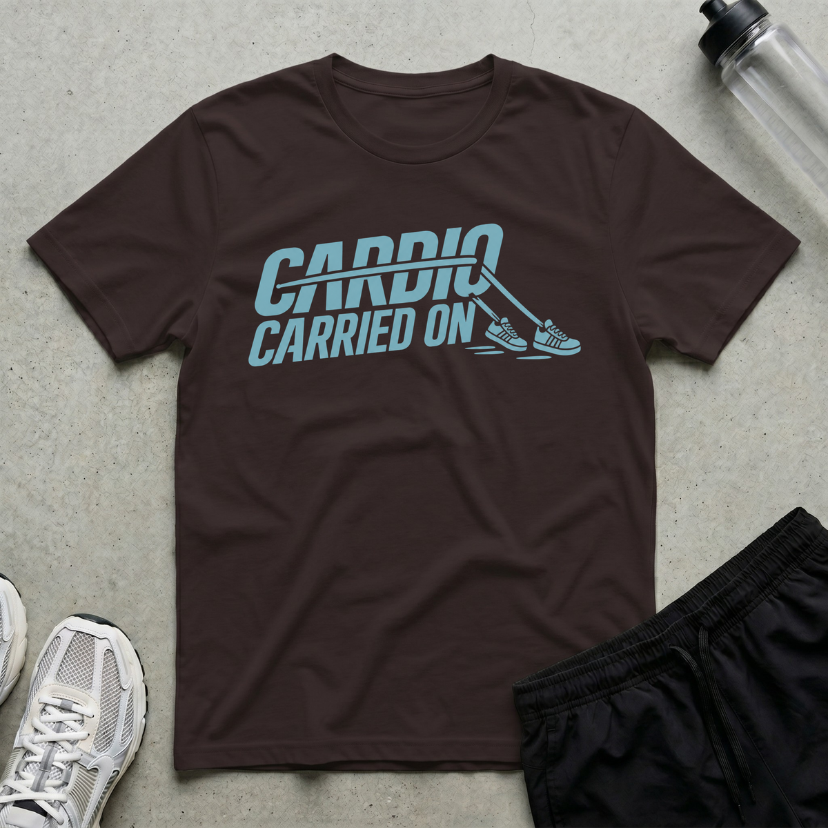 Cardio Carried On T-Shirt - Dark Chocolate
