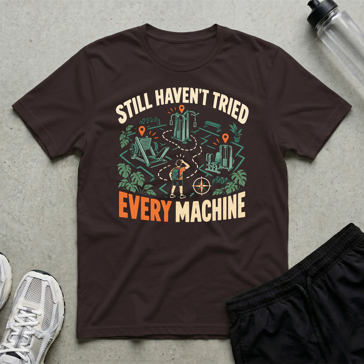 Machine Tourist T-Shirt - Dark Chocolate