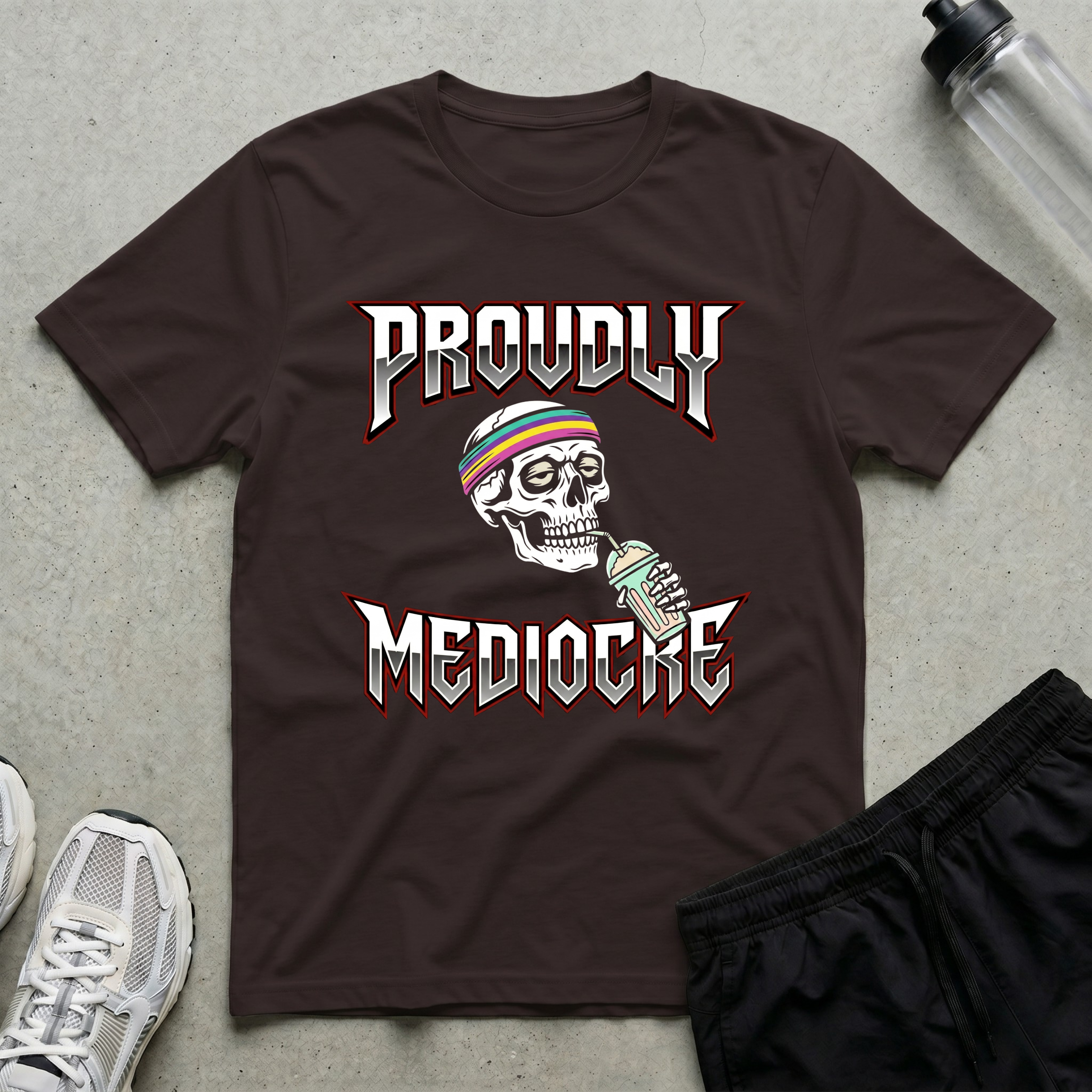 Proudly Mediocre Skull T-Shirt
