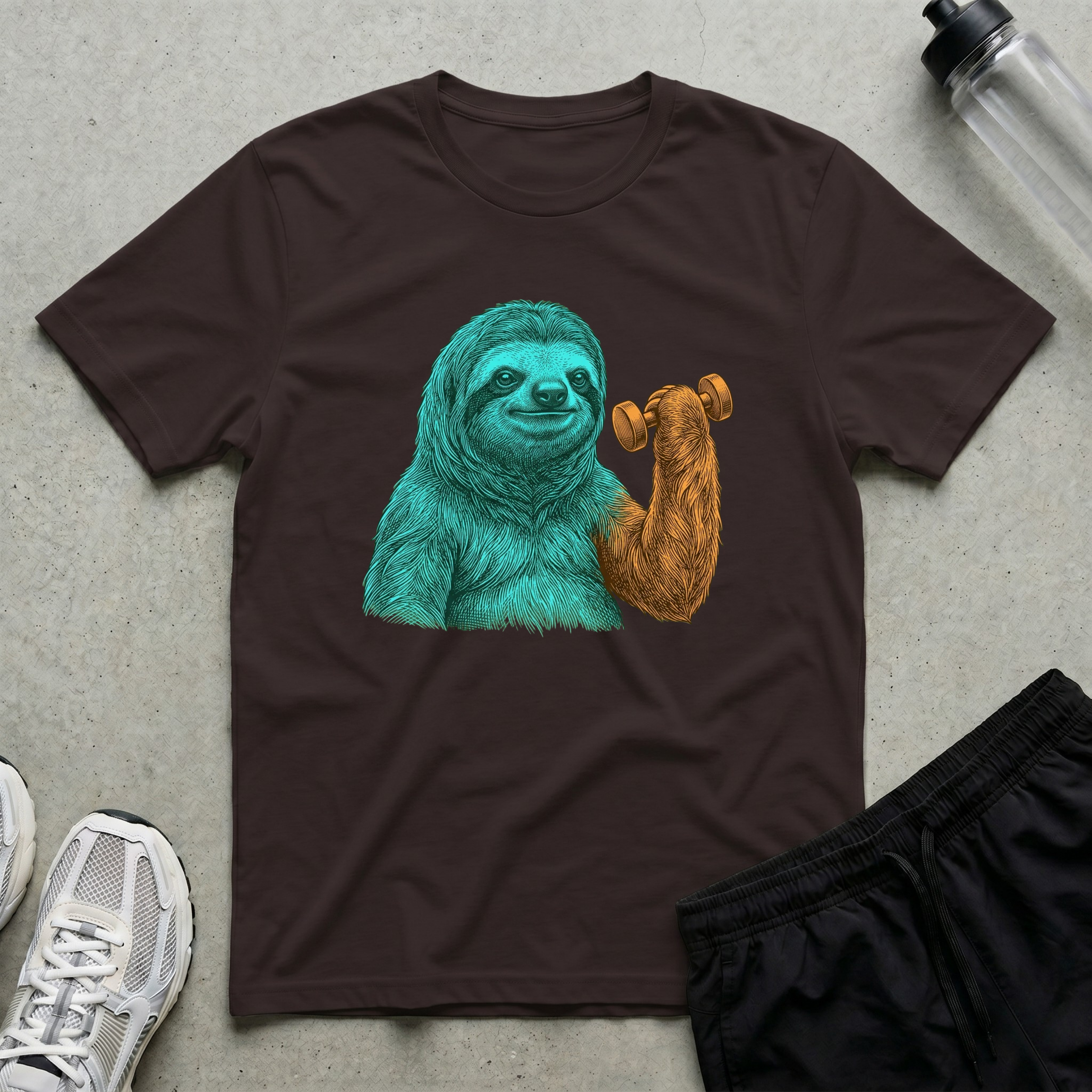 Sloth One Bicep Curl T-Shirt