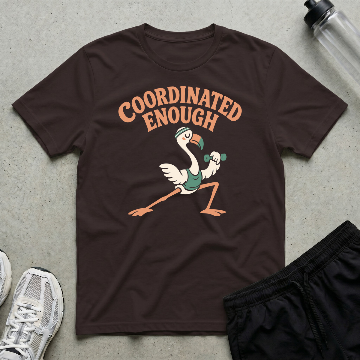 Coordinated Enough T-Shirt - Dark Chocolate