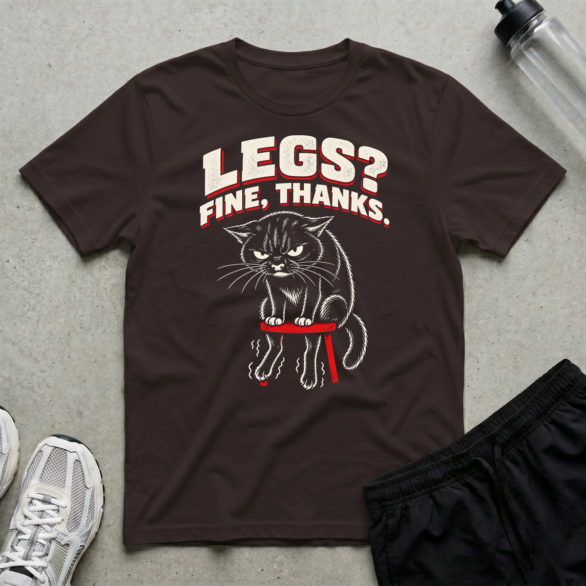 Legs Fine Thanks T-Shirt - Dark Chocolate
