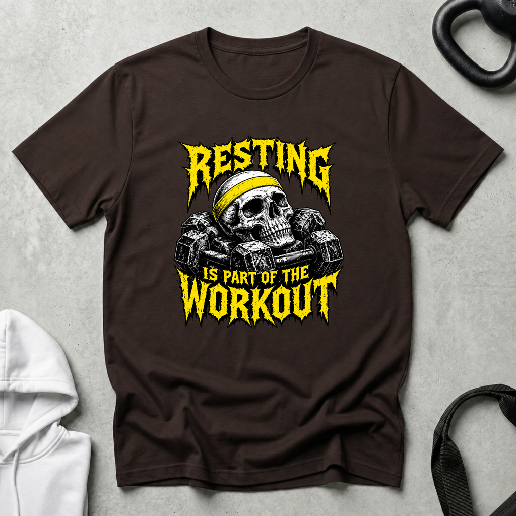 Resting is part of the workout yellow